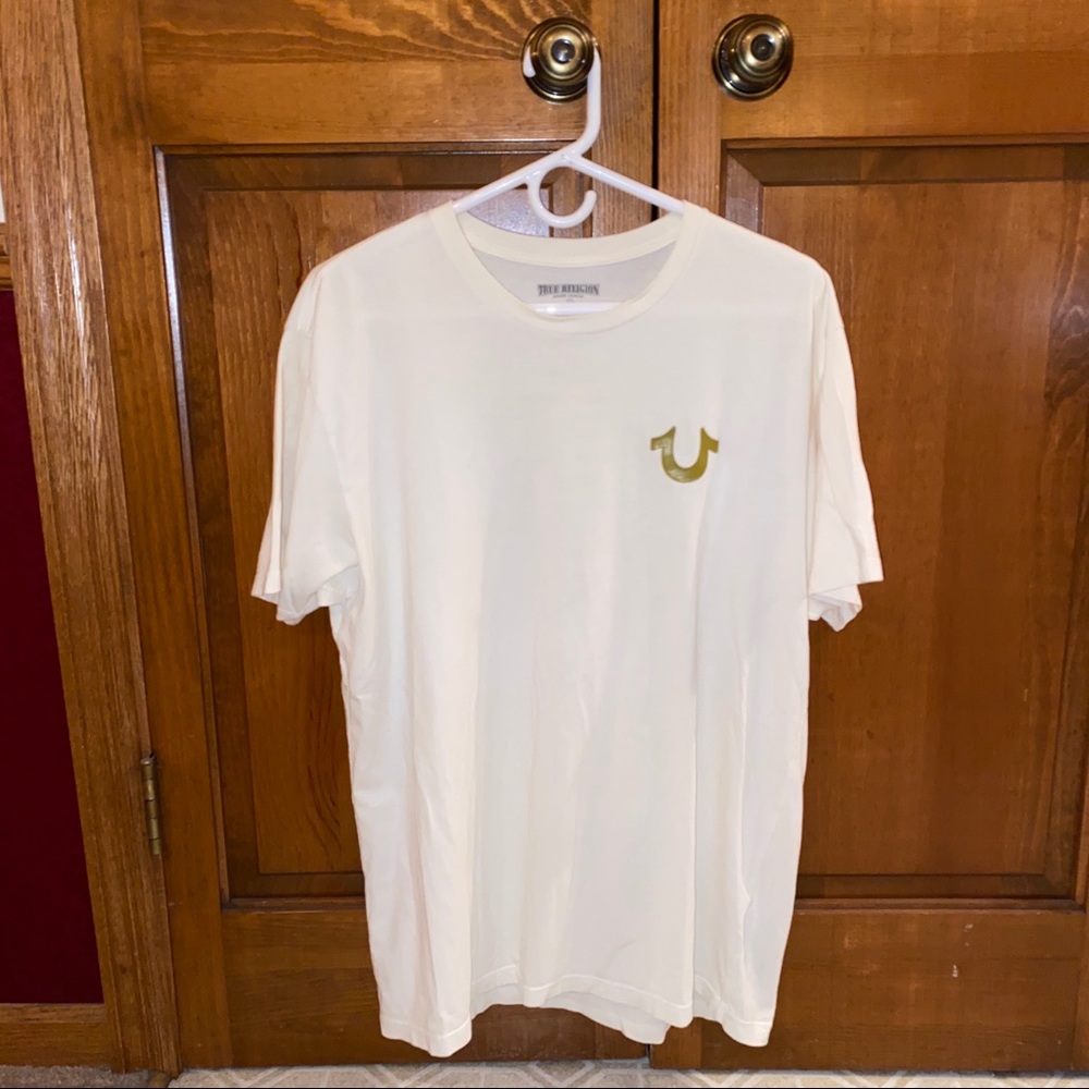 Men’s Large True Religion Metallic Buddha T-Shirt